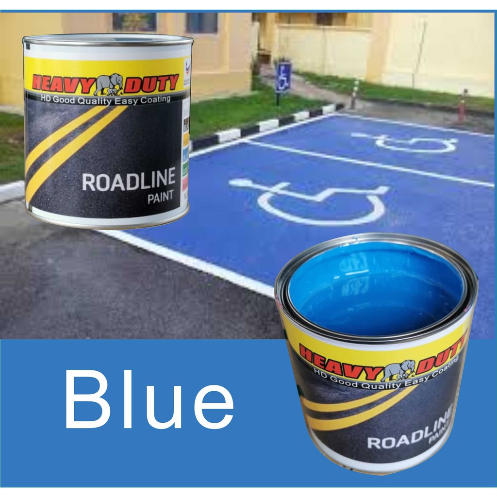 BLUE* ( 1 LITER ) HEAVY DUTY Roadline Paint 1L for Road Marking (Cat