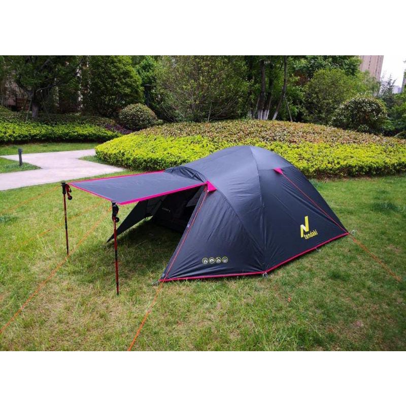 TENDA Borneo 4 People camping Tent 4 People double layer Tent 4