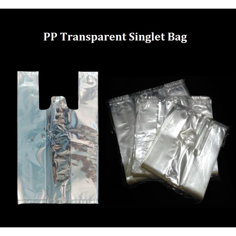 PP Singlet Bag Transparent Plastic Bag PP Clear Plastic Bag Plastik