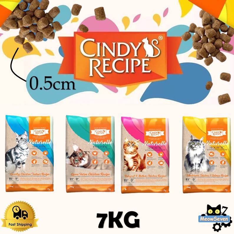 Cindy's Recipe Naturelle Holistic Superpremium Cat Dry Food 7kg (Open