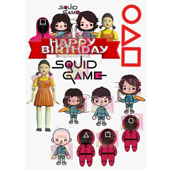 squid games cake topper lienheinicke