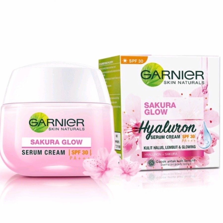 Garnier Sakura Glow Hyaluron Serum Cream SPF30 50ml Shopee Malaysia