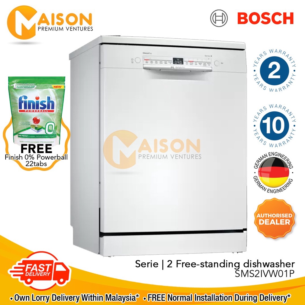 [12.12 Sales] Bosch Series 2 Dishwasher SMS2IVW01P (Made in Europe