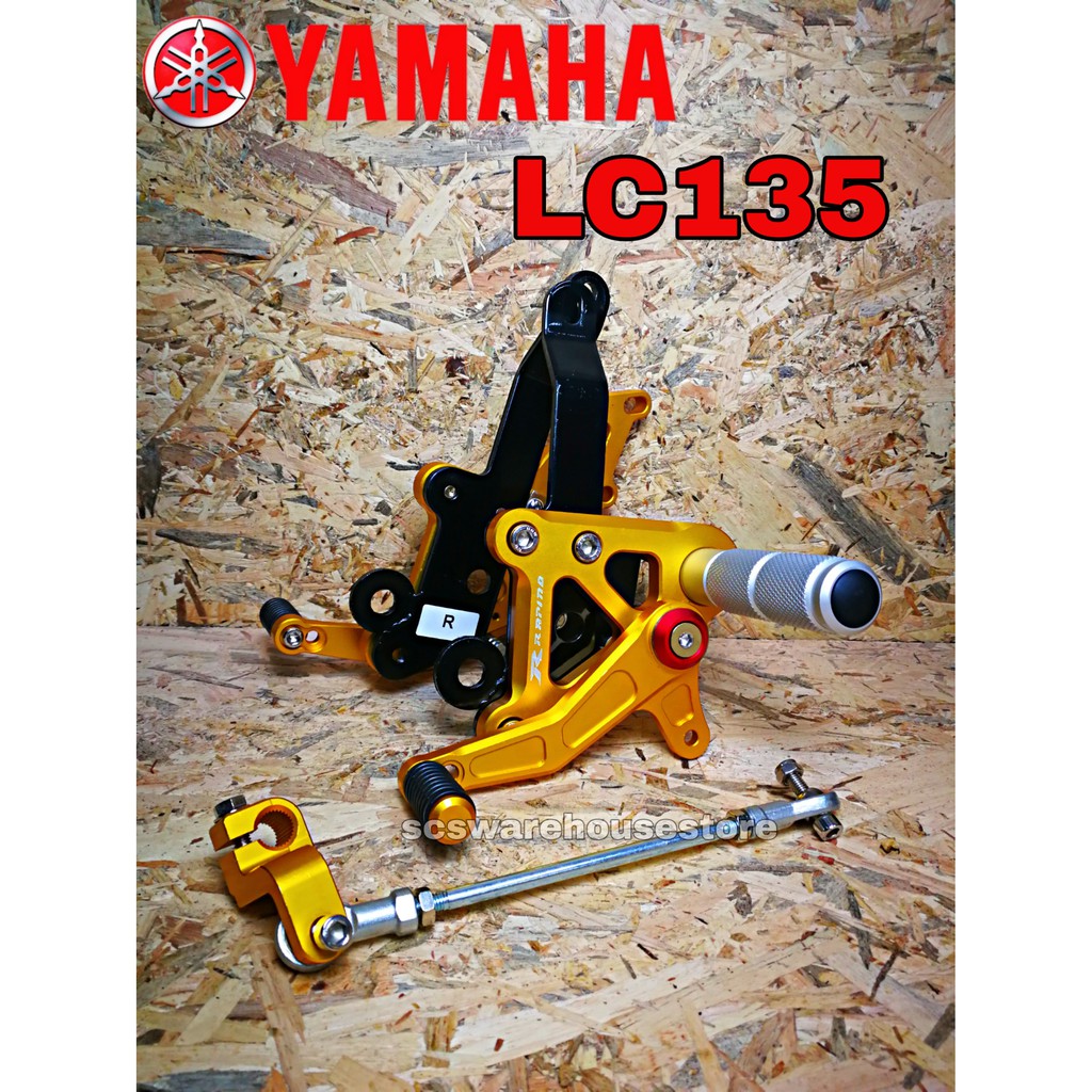 Single Footrest / Racing Footrest RAPIDO Yamaha LC135 Shopee Malaysia