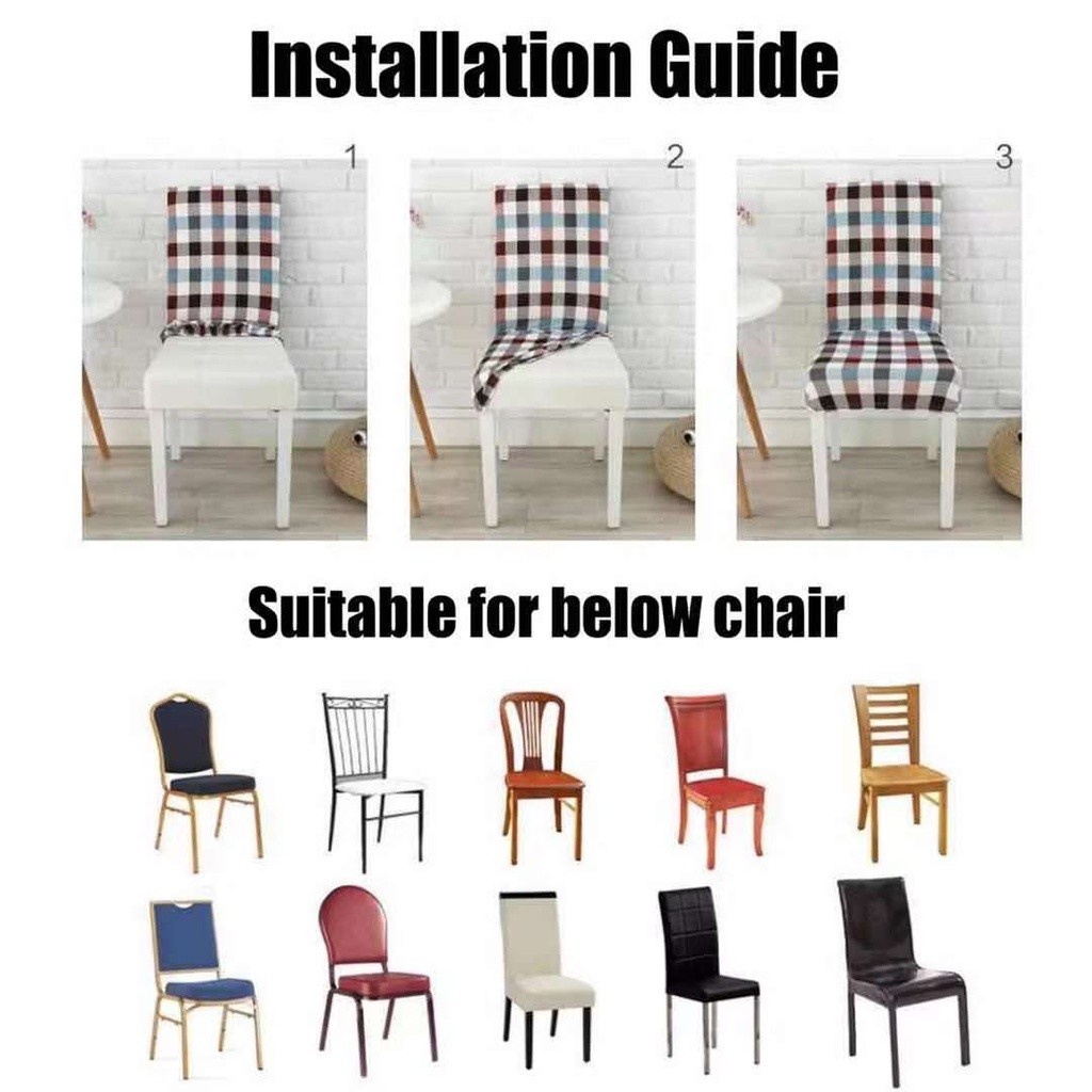 Fancy Design Chair Cover Elastic Dining Chair Cover Long Lasting