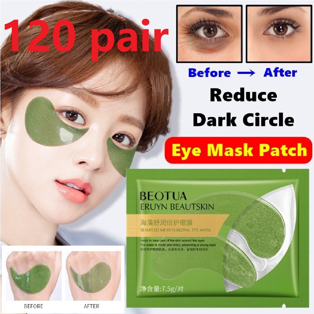 120pcs BORONG BEOTUA Eruyn Beautskin Moisture Crystal Eye Mask Golden