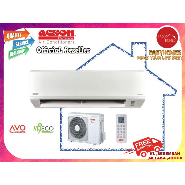 ACSON A3WM15N/A3LC15F 1.5HP AVO SERIES WALL MOUNTED R32 NON INVERTER