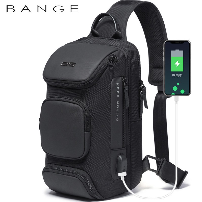 Bange Authentic Men Crossbody Bag chestbag Anti Theft Travel Bags sling