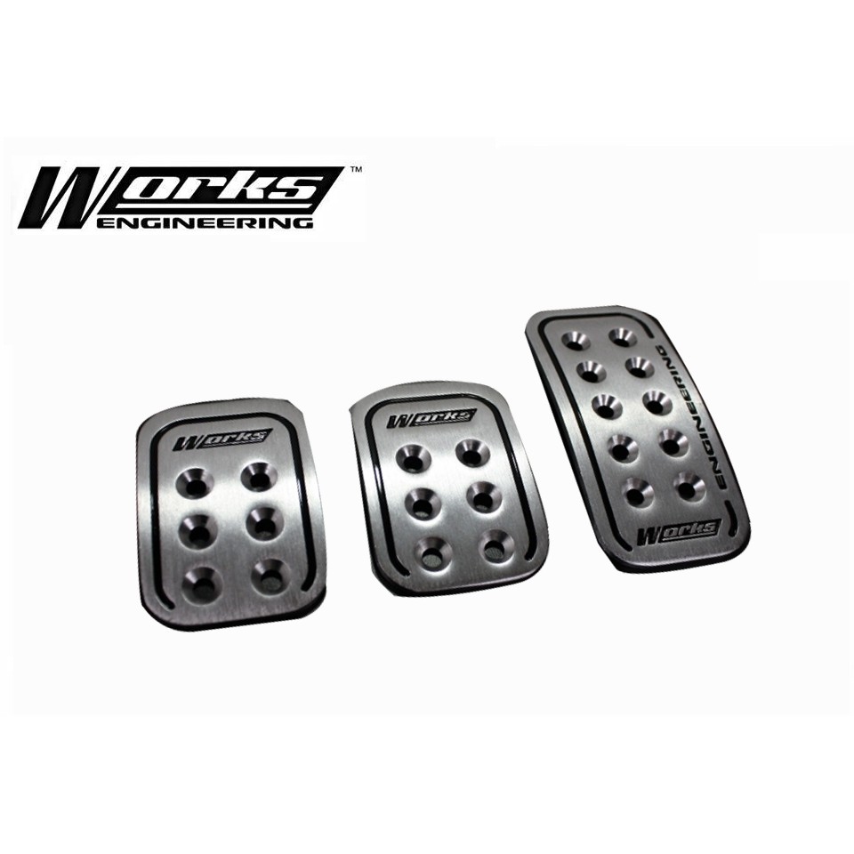 Works Engineering Aluminium Foot Pedal Set Manual Shopee Malaysia