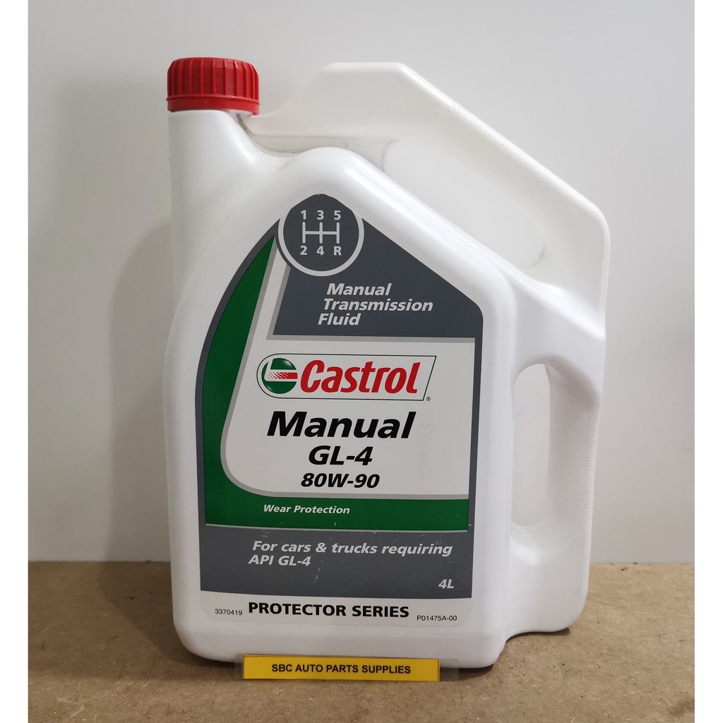 SBC AUTO CASTROL MANUAL GEAR OIL 80W90 GL4 4LITER Shopee Malaysia