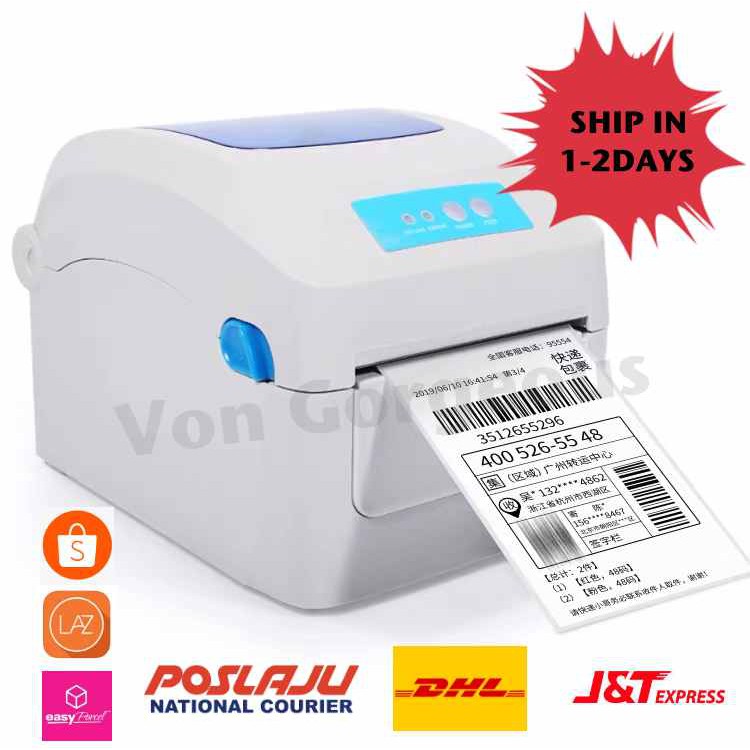 Shopee Lazada A6 Thermal Printer GP1324D barcode label for shipping