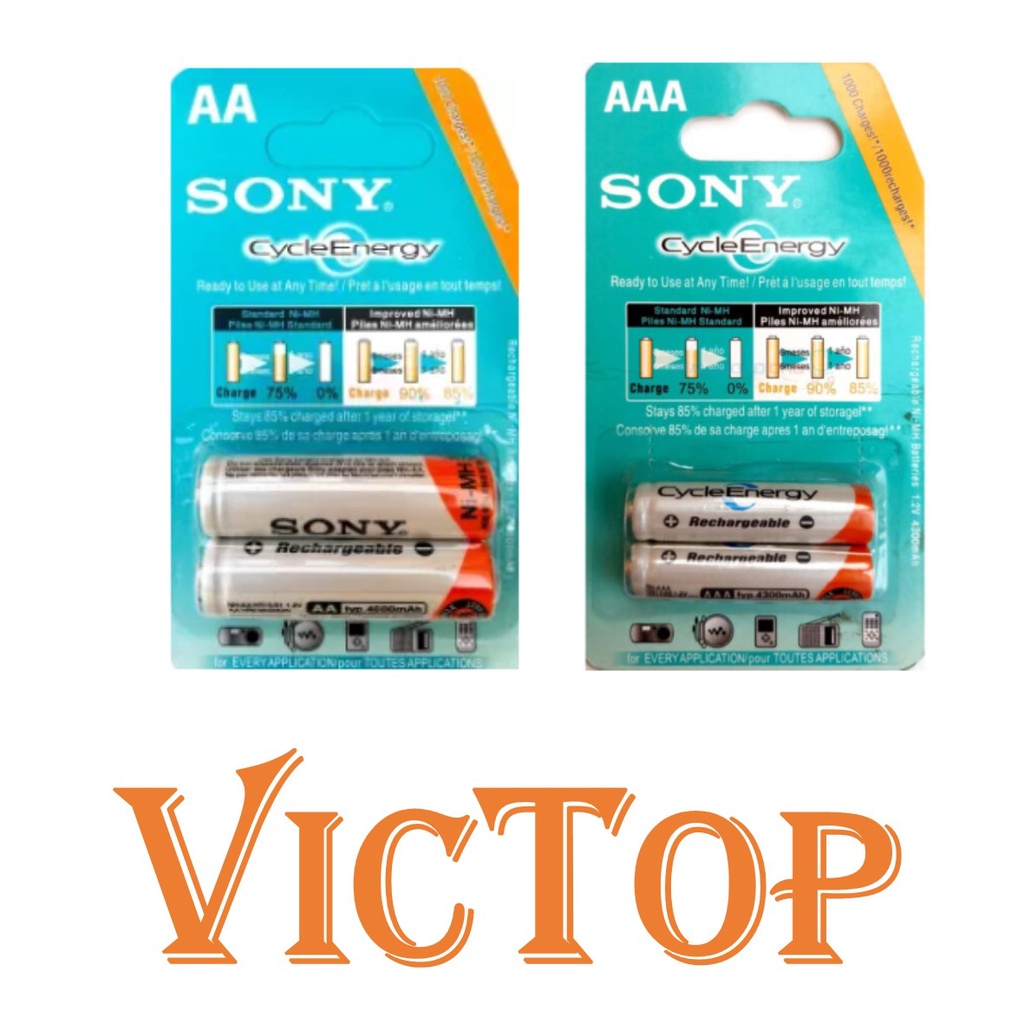 SONY AA AAA 4300mAh 4600mAh 1.2V Rechargeable Battery Shopee Malaysia