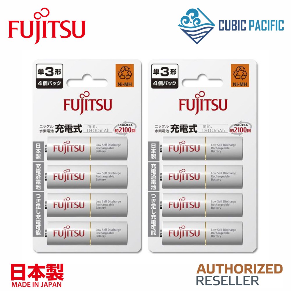 Fujitsu Standard AA Rechargeable Battery 2000mAh (4 Pcs) [Twin Pack
