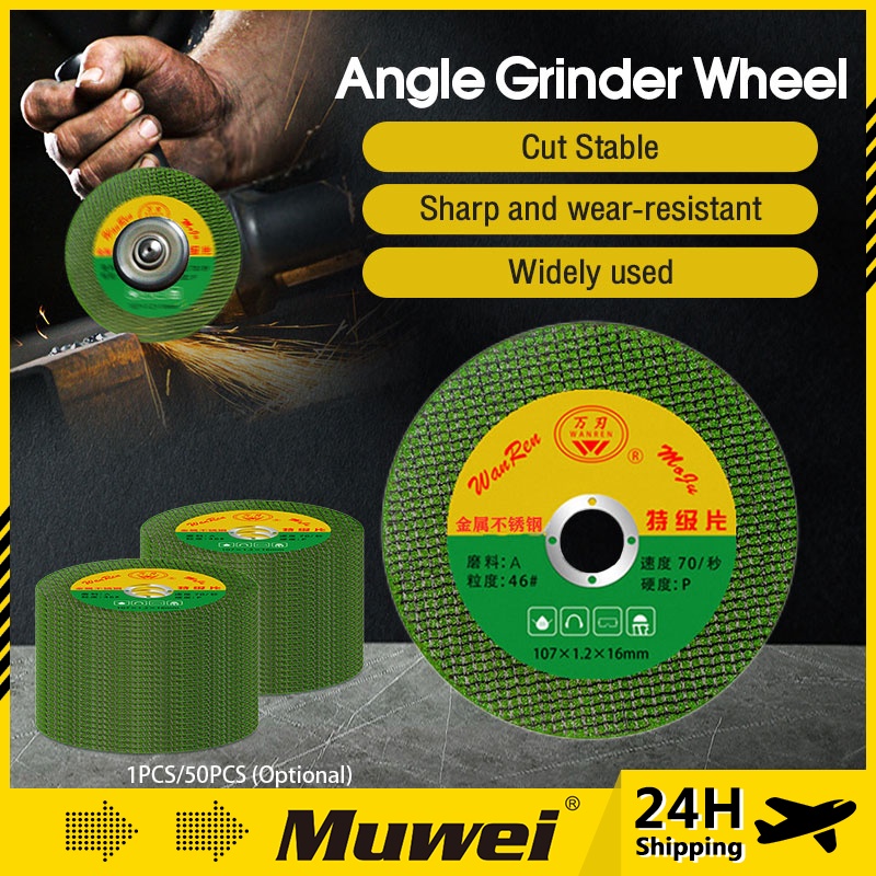 50Pcs Metal Cutting Disc VALUE PACK 107x1.2x16mm Angle Grinder Cut Off