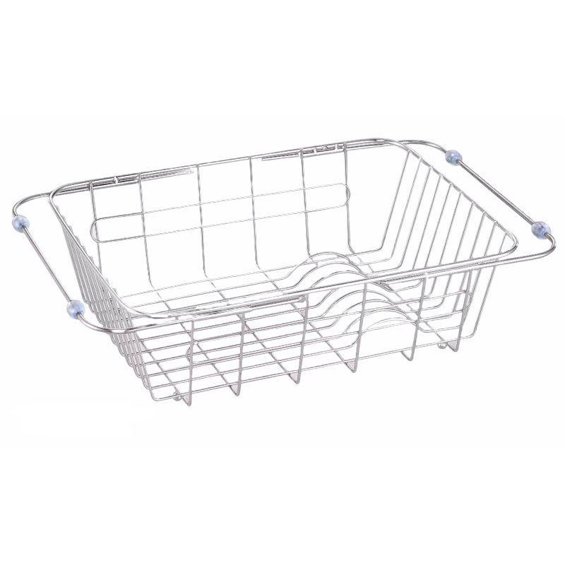 ⚜️ Kitchen Sink Dish Drainer Adjustable Stainless Steel Dish Basket