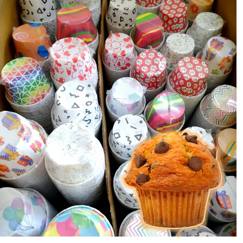 Muffin Solo Cup Size 100pcs cupcake cup Shopee Malaysia