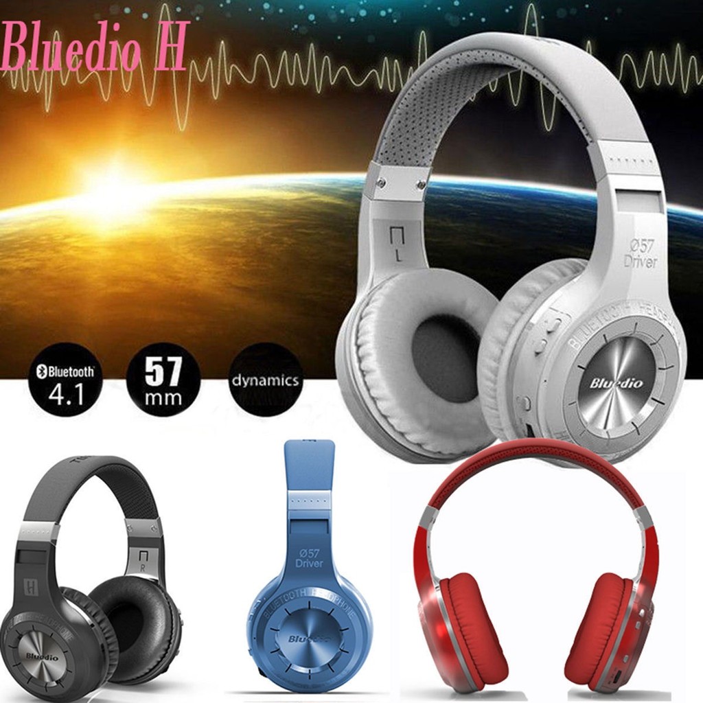 ORIGINAL Bluedio Turbine Hurricane Ht Bluetooth 4.1 Stereo Headphones