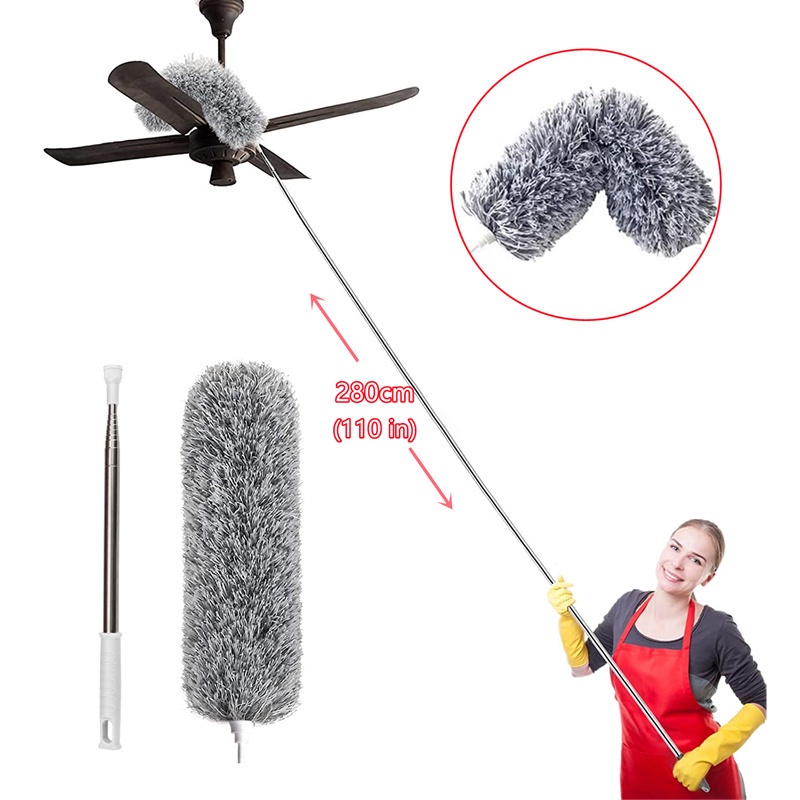 Microfiber Feather Duster Extendable Duster With 280cm Extra Long Pole