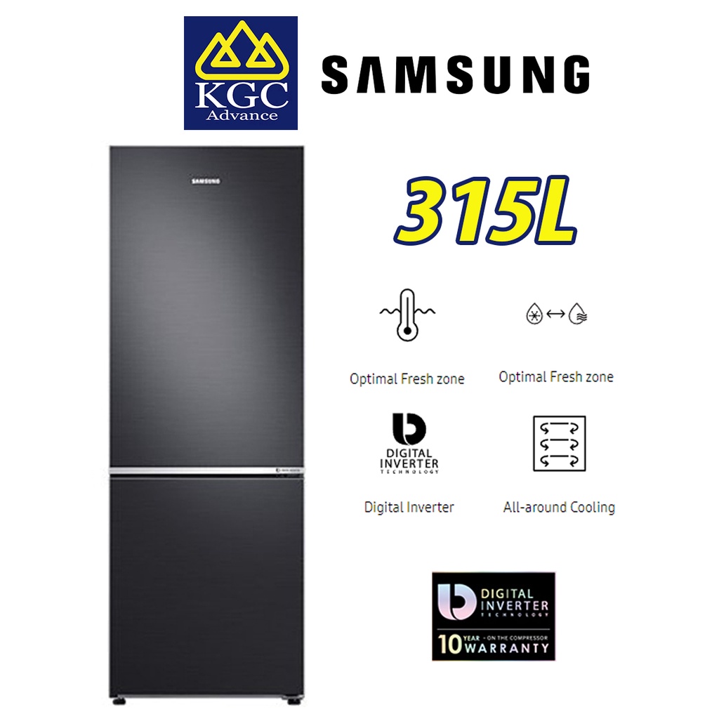 Samsung (315L) Fridge RB30N4050B1/ME Bottom Mount Freezer with Optimal