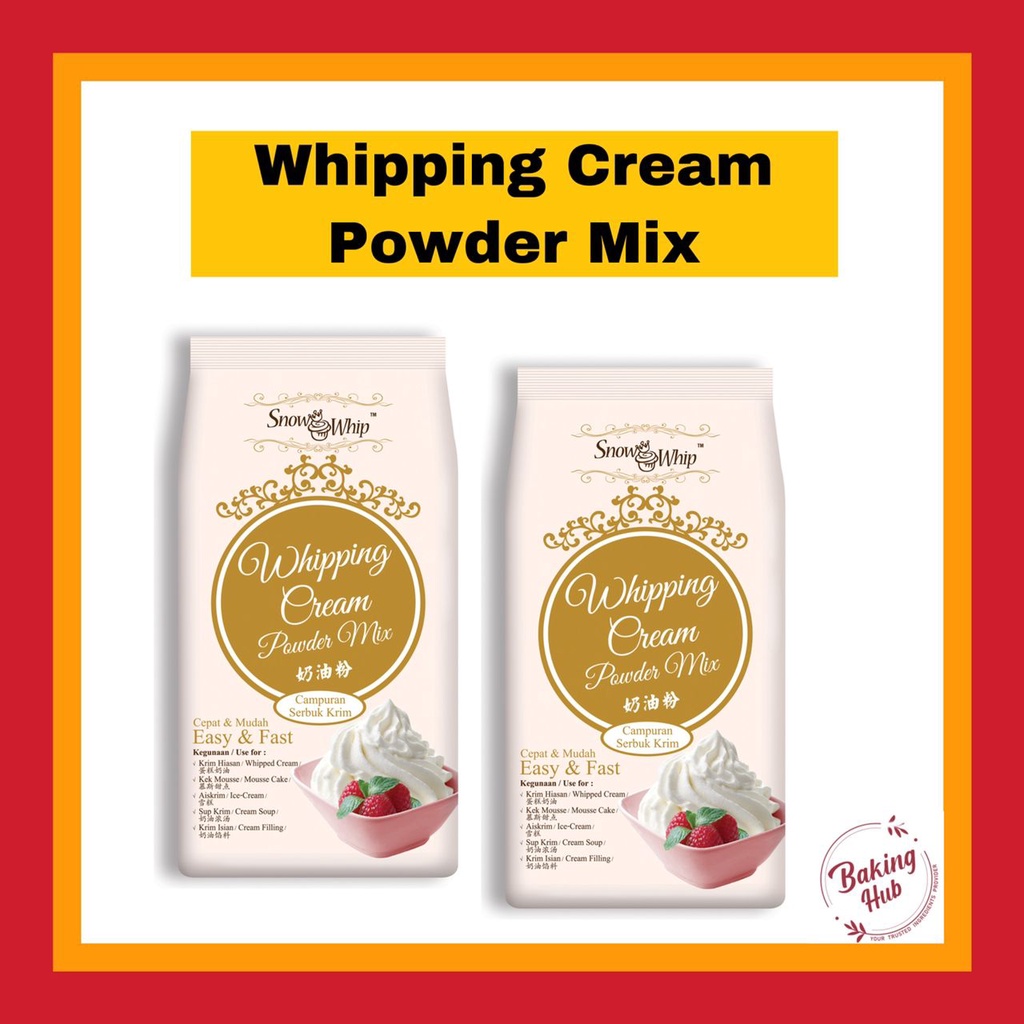 Snow Whip Whipping Cream Powder Mix (500g) Shopee Malaysia