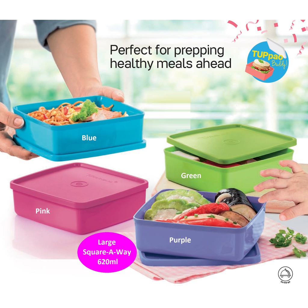 Tupperware Large SquareAWay (1) 620ml Shopee Malaysia