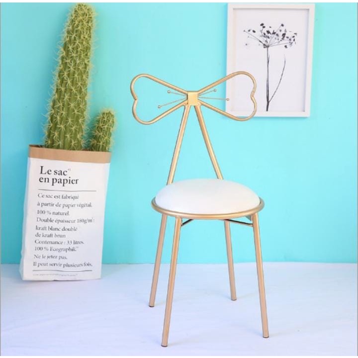 Nordic Makeup Chair Dressing Table Chairs Stool Seat Backrest Bedroom