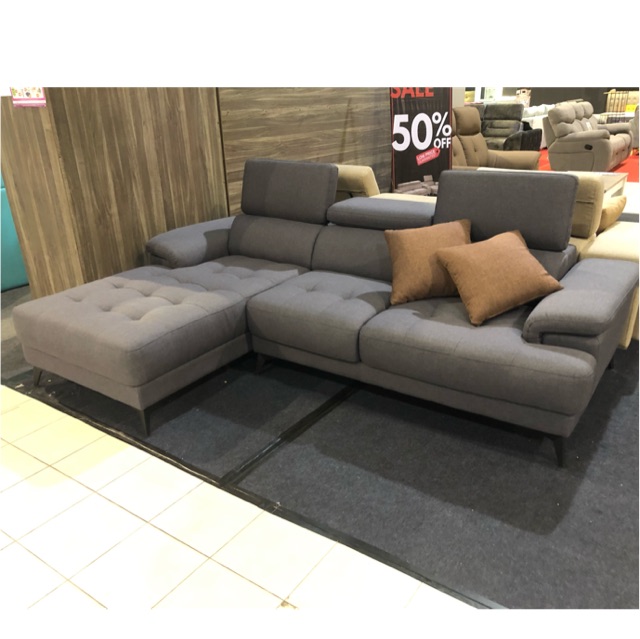 Fabric L shape sofa 605 Shopee Malaysia