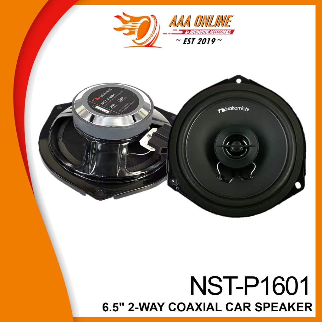 Nakamichi NSTP1601 6.5" 2Way Coaxial Car Speaker Plug