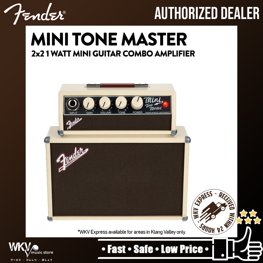 Fender Mini Tone Master 1Watt 2x2inch Mini Amp Combo Electric Guitar