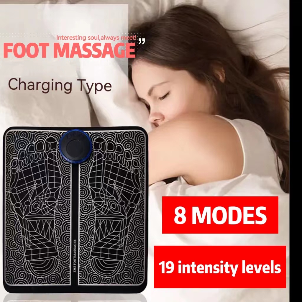 EMS Foot Massager Electric Feet Acupuncture Stimulator Massage Pad