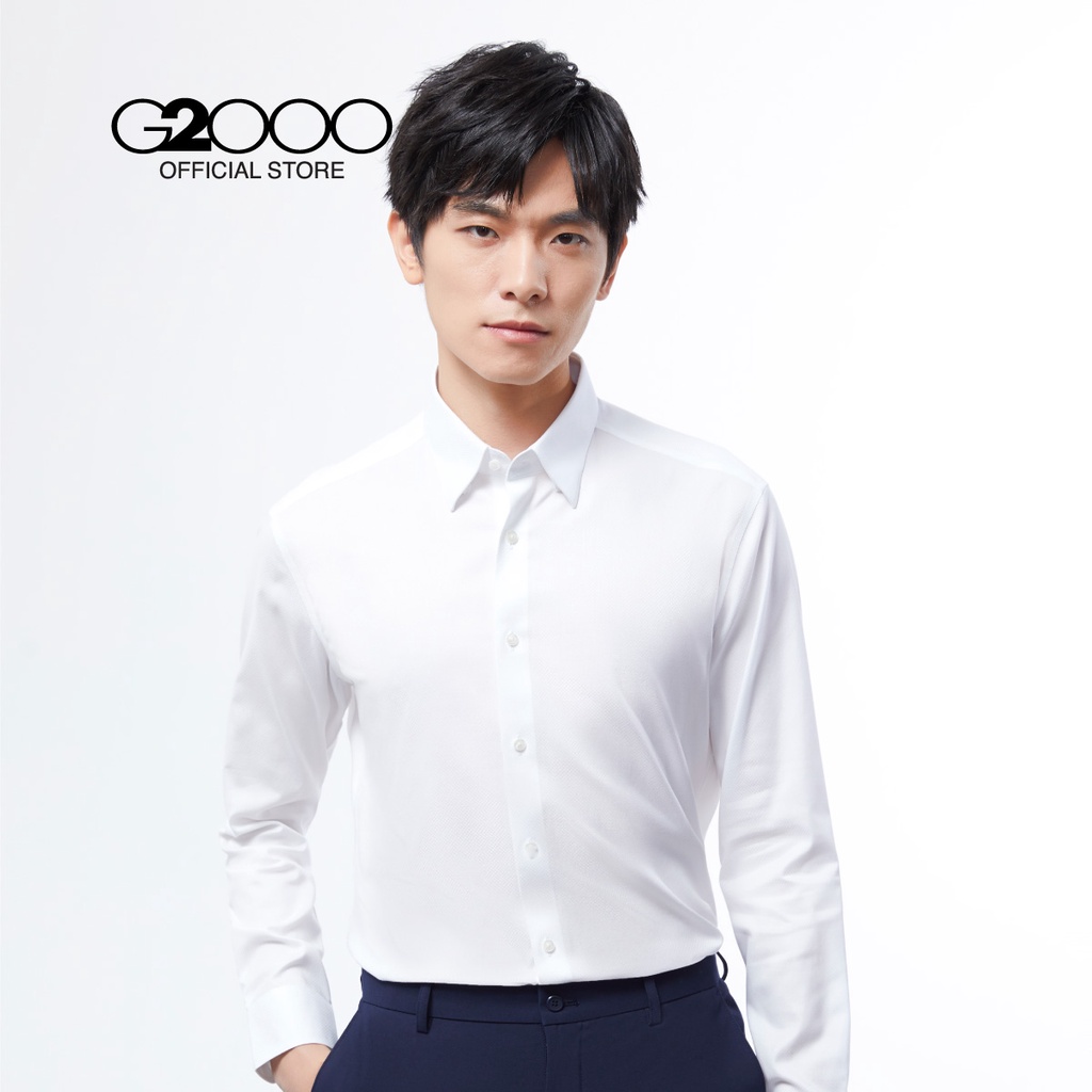 G2000 Men NonIron Long Sleeve Formal Shirt Smart Fit 21121222 Shopee