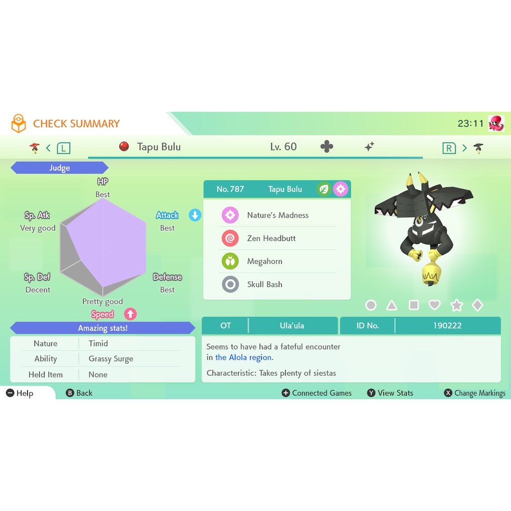 Pokemon Sword and Shield Shiny Tapu Bulu Shopee Malaysia