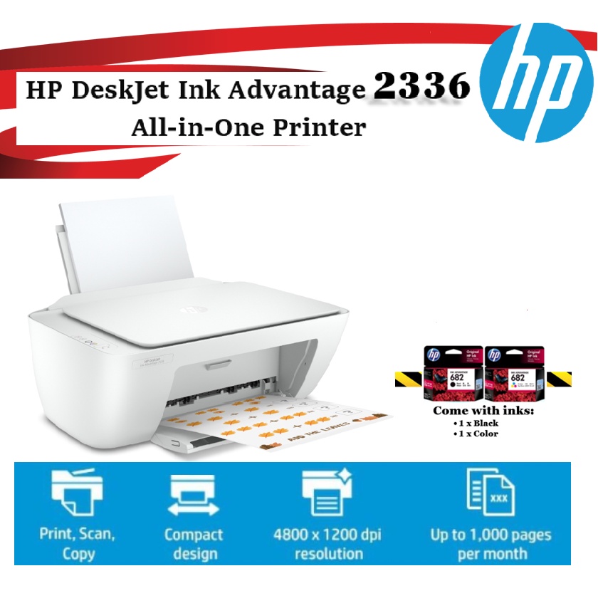 HP Deskjet Ink Advantage 2336 All In One Printer Shopee Malaysia