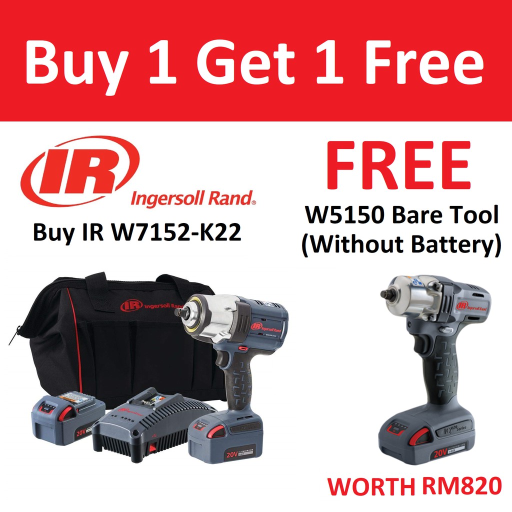 IngersollRand W7152 20Volt 1/2Inch Cordless Impact Wrench Bare To