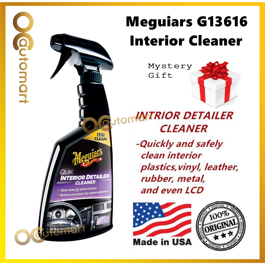 ( Free Gift ) Meguiar's G13616 Quik Interior Detailer Cleaner 473ml