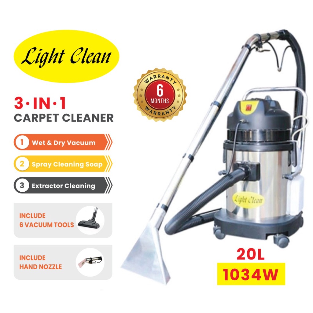 Light Clean 3 in 1 Carpet Vacuum Cleaner 20Litre Shopee Malaysia