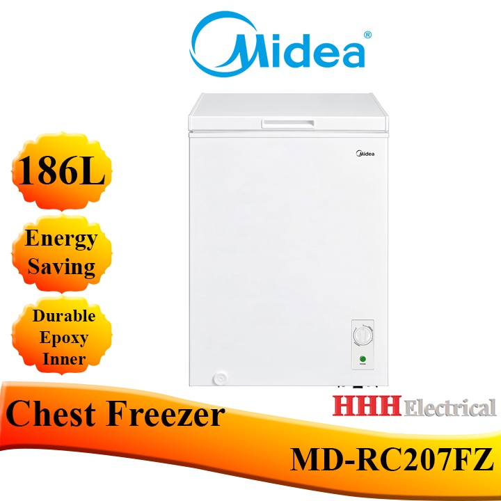MIDEA CHEST FREEZER 186L MDRC207FZB01/ WD186WA Dual Mode (Random