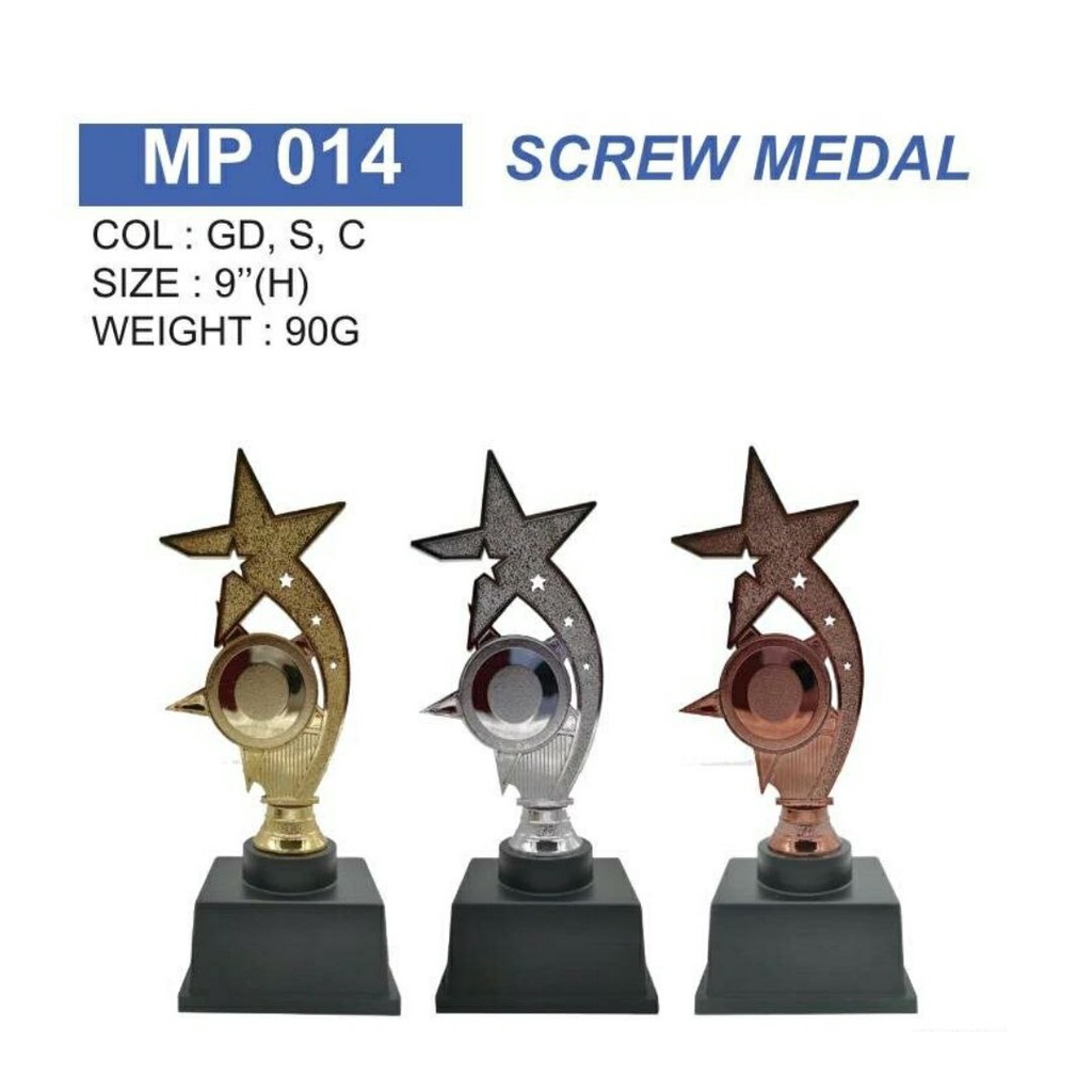 PIALA 1 / SCREW MEDAL / TROPHY / PLAQUE I / Souvenir / Gifts