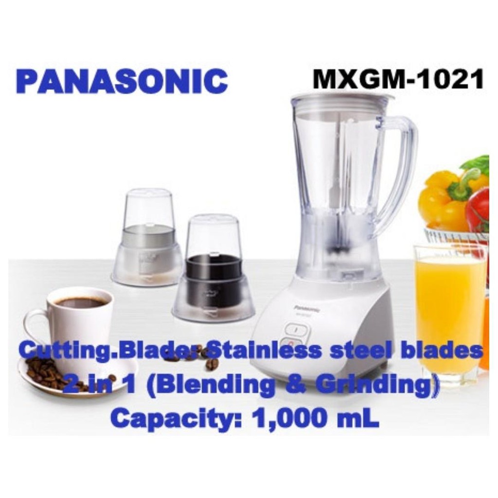 Panasonic Gx1021 PAMXGX1021 400 W Juicer Mixer Grinder (White, 2 Jars