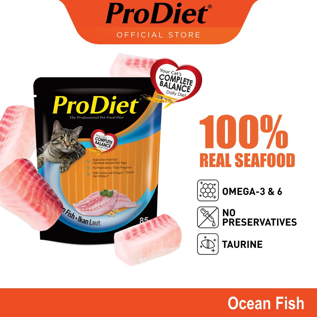 ProDiet Wet Cat Food Ocean Fish (85G) Shopee Malaysia