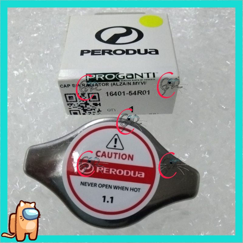 Radiator Cap ORIGINAL R126 1.1 Perodua Myvi Lagibest Alza Icon (16401