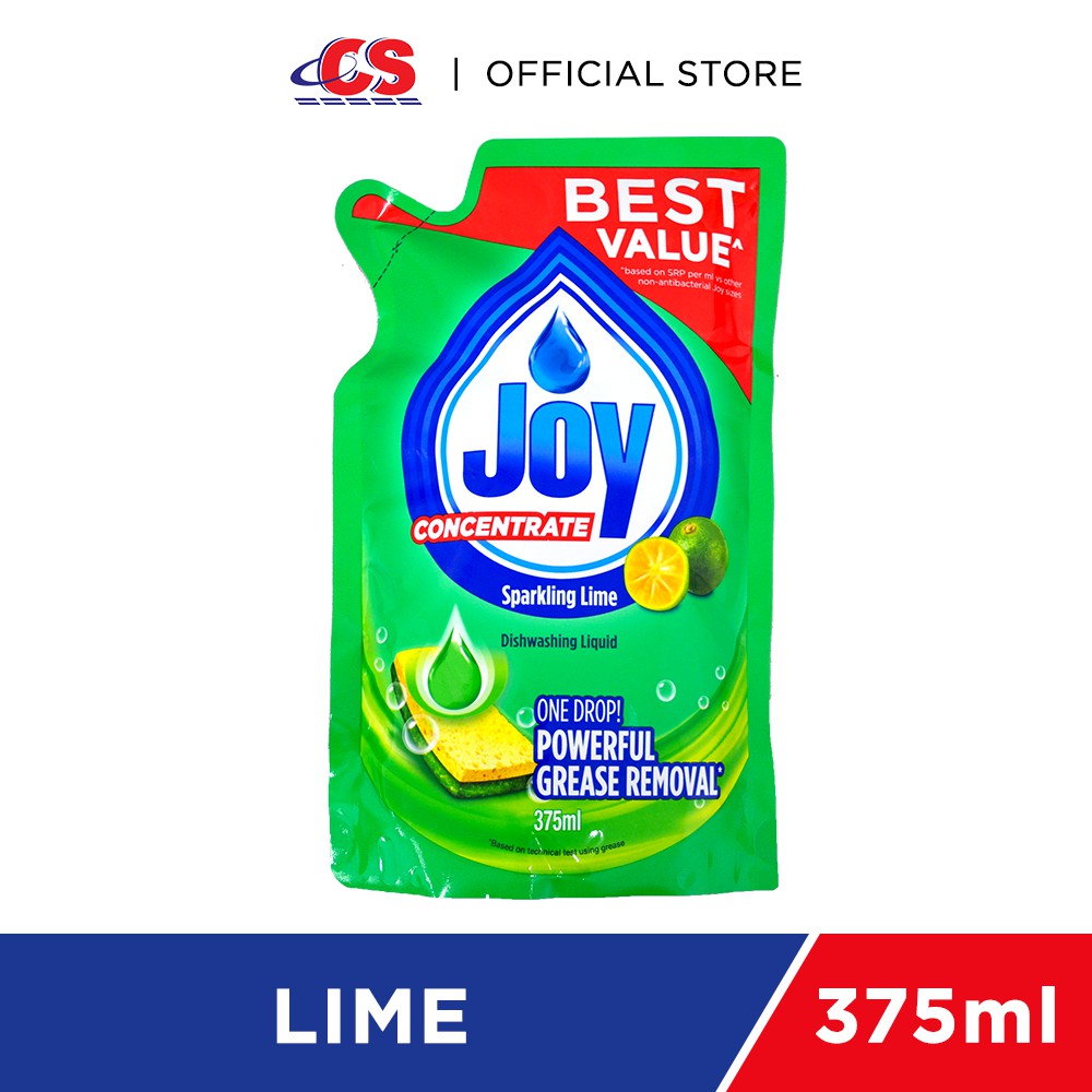 JOY Dishwashing Liquid Sparkling Lime Refill Pack 375ml Shopee Malaysia