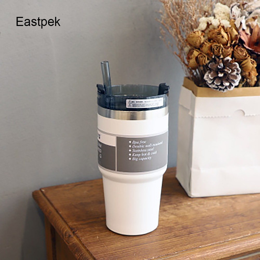 Eastpek Travel Large capacity stainless steel vacuum flask with straw