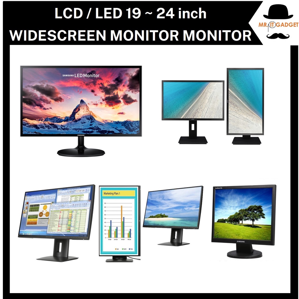 Dell , LCD Monitor LED / LCD 19 24 inch LED MONITOR LCD MONITOR