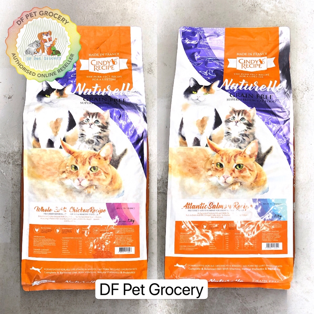 Cindy Recipe Naturelle Grain Free Super Premium Cat Food 13KG Kitten