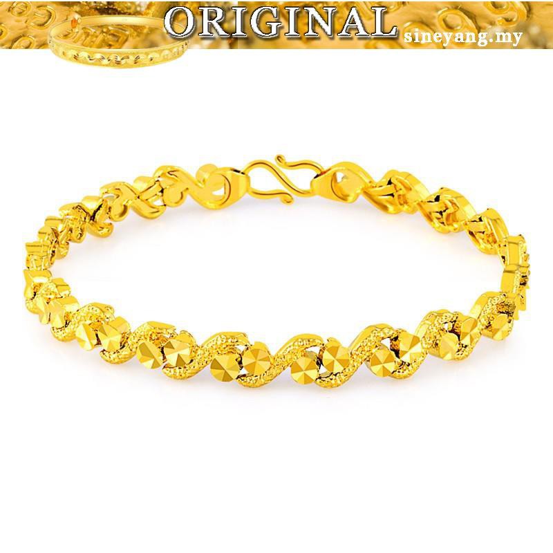 916 Tulen Rantai Tangan Emas 916 Bajet Rantai tangan