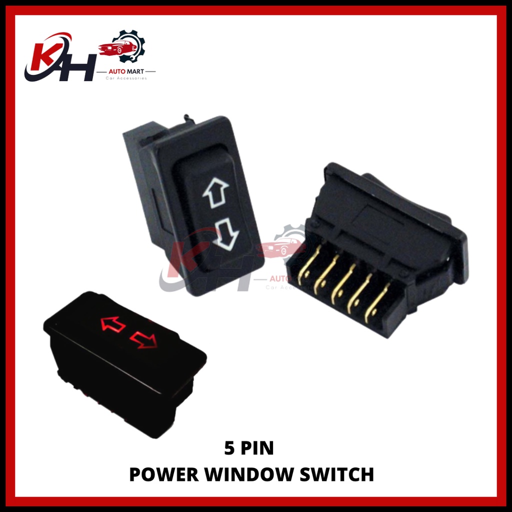 PROTON ISWARA / WIRA / KANCIL Power Window Sub Switch (5 Pin) Shopee
