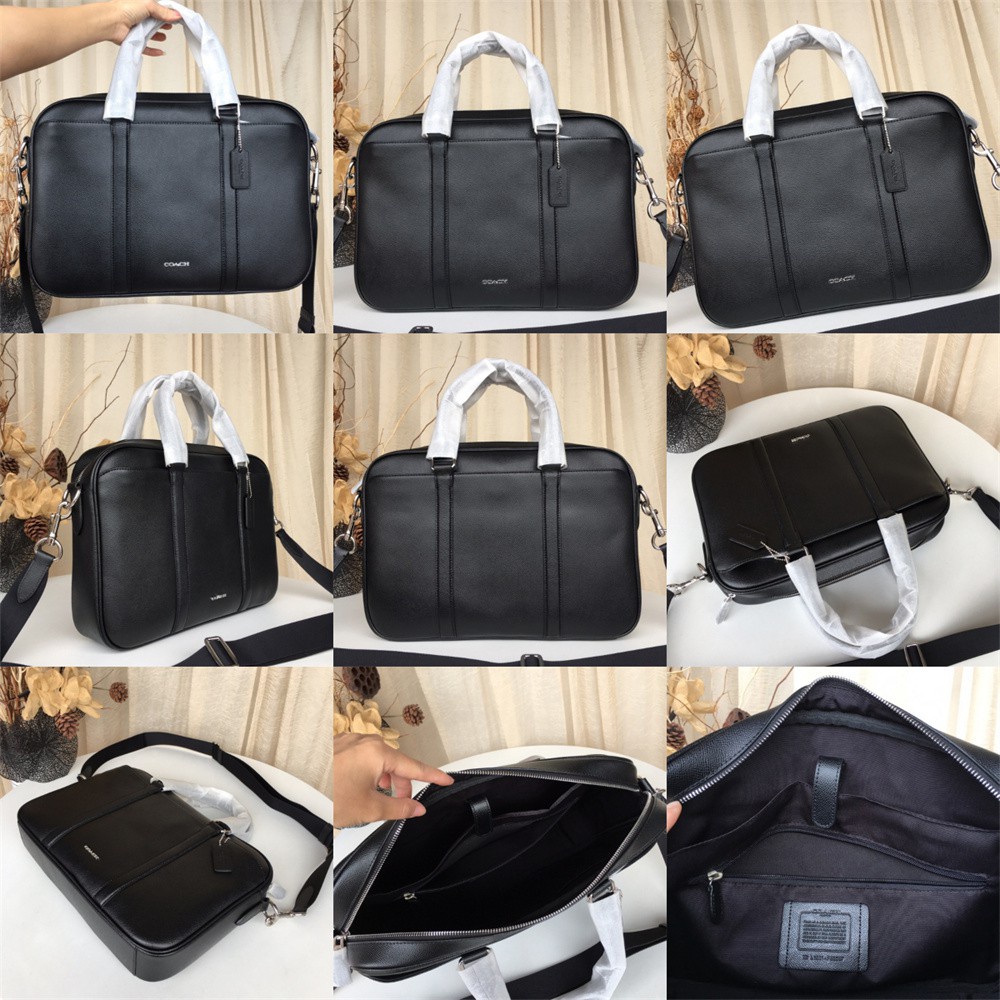 2022 Premium C0ach 72230 59057 54803 Perry Slim Briefcase Men Crossbody