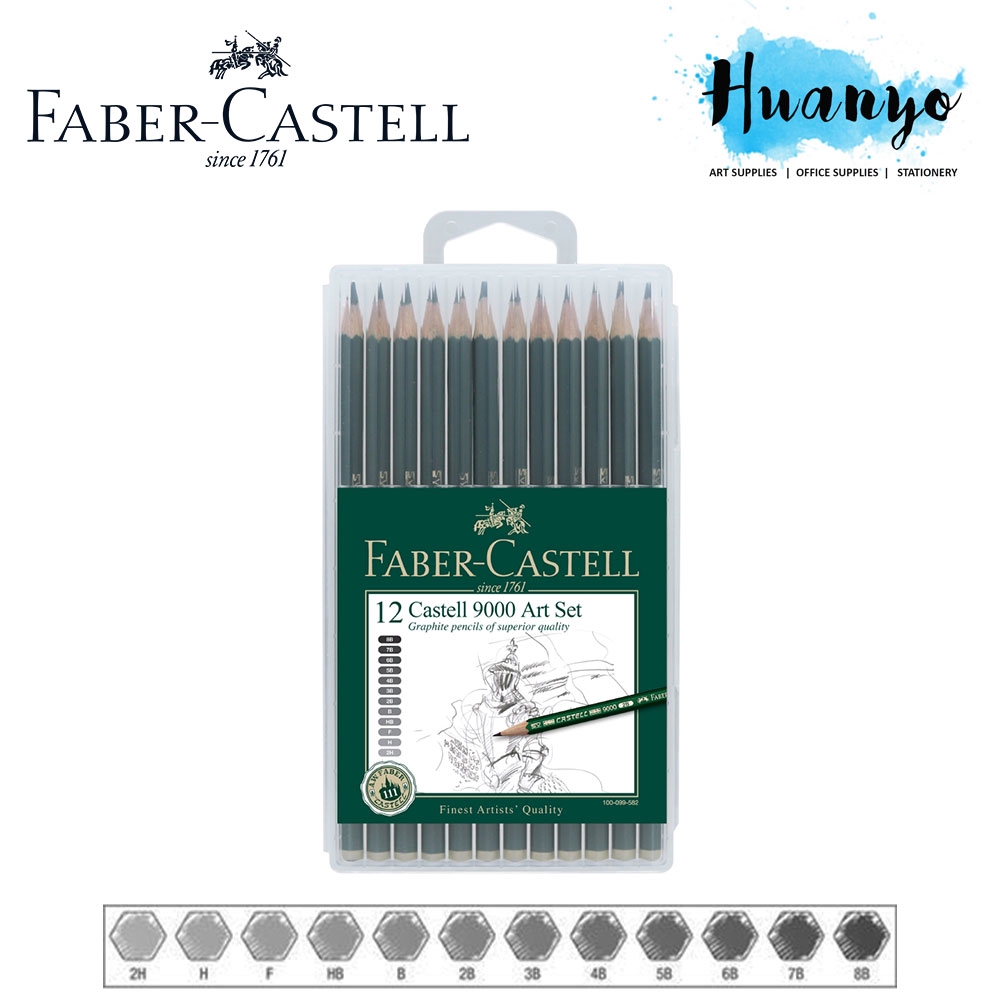 FaberCastell 9000 Drawing and Sketching Graphite Pencils Set (Set of