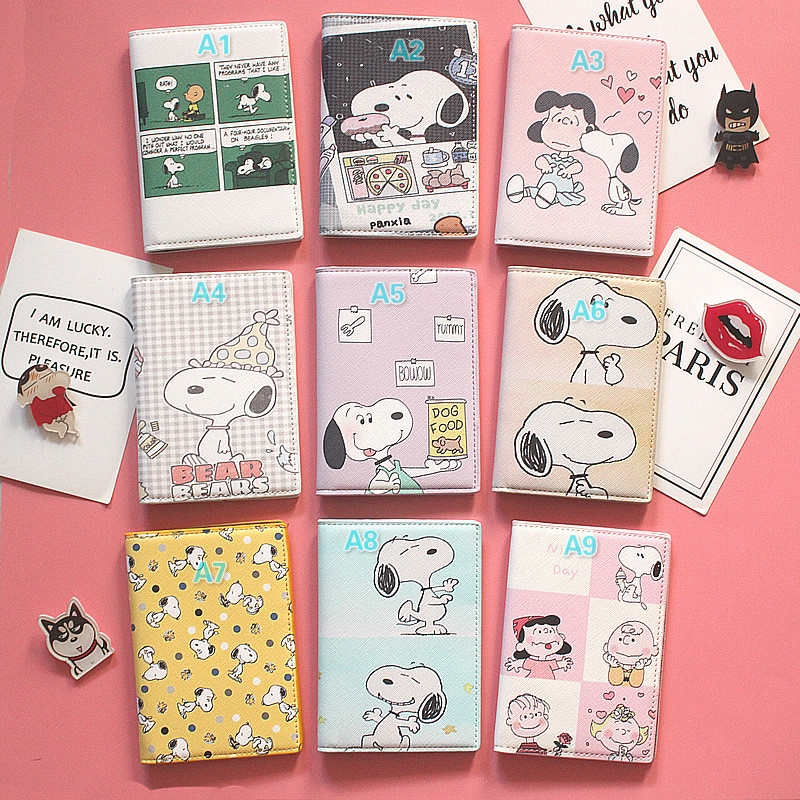 Snoopy cartoon anime passport holder waterproof passport holder ticket